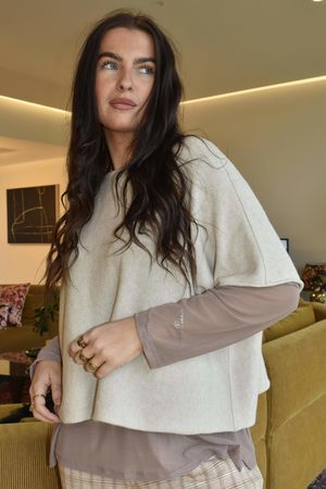 Bobby Mesh Layering Top Plain Mocha